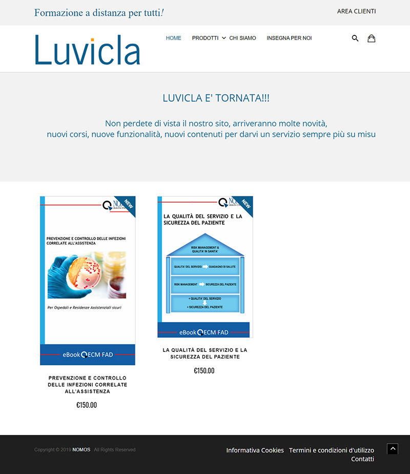 luvicla.it home - portfolio app arsdue